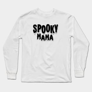 Black and White Simple Halloween Long Sleeve T-Shirt